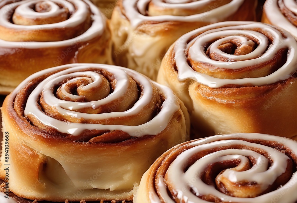 Fototapeta premium Freshly Baked Cinnamon Rolls
