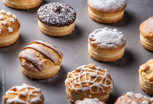 Wallpaper Mural Cream Puff Pastries Torontodigital.ca