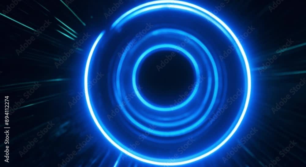 blue glowing circles blue glowing circles
