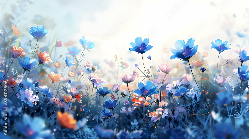 Blue Flower Field Blue Flower Field