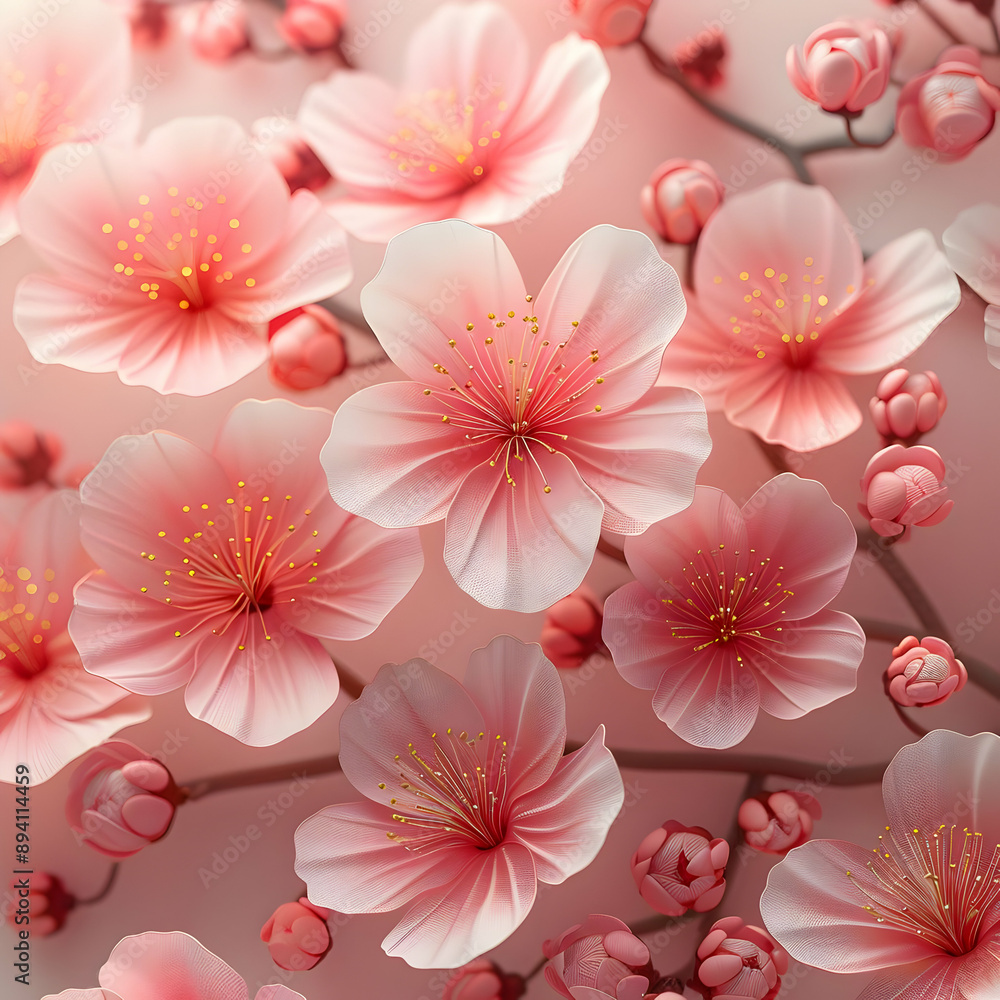 Delicate Pink Cherry Blossoms Delicate Pink Cherry Blossoms