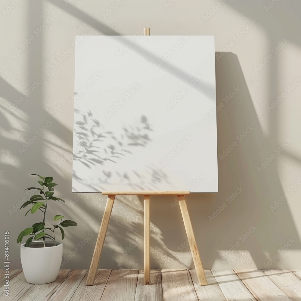 White Standing Board against White Wall White Standing Board against White Wall