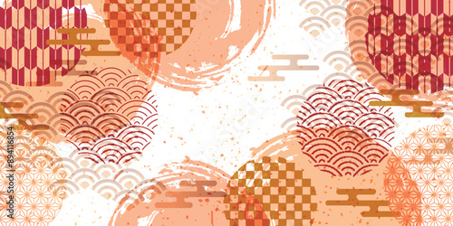 和柄　秋　模様　背景