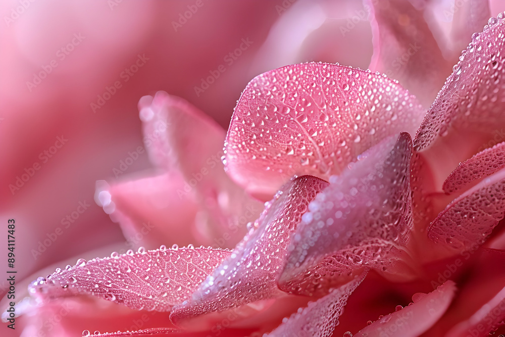 Dewy Pink Flower Petals Dewy Pink Flower Petals