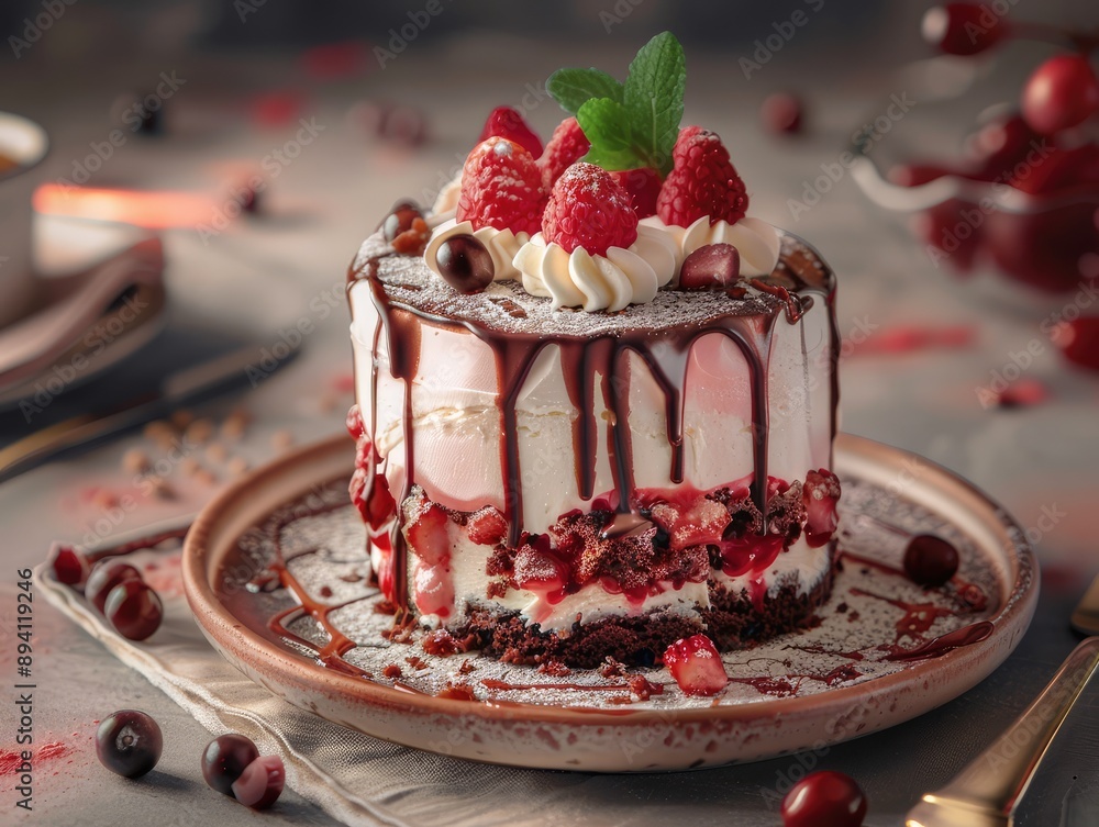 cheesecake with berries cheesecake with berries