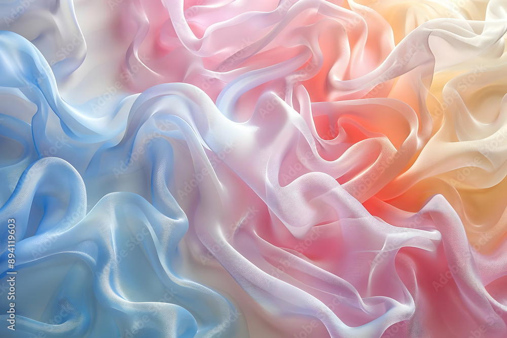 Obraz premium Pastel Rainbow Fabric Texture