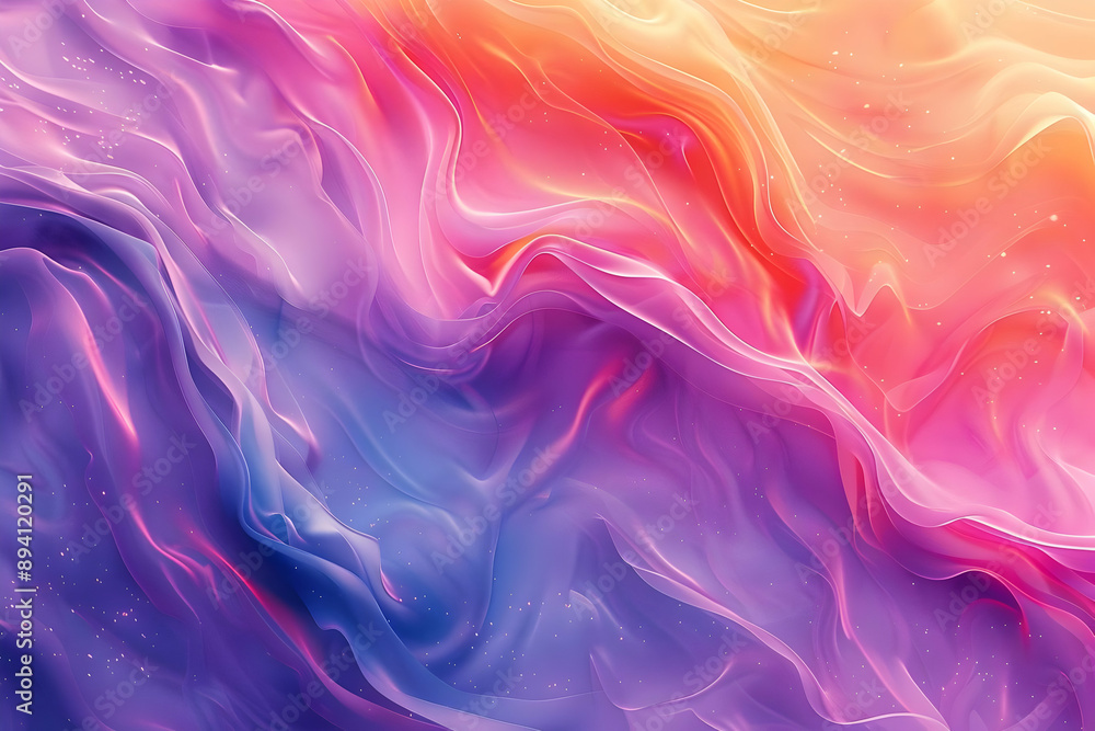 Fototapeta premium Abstract Purple & Orange Swirling Background