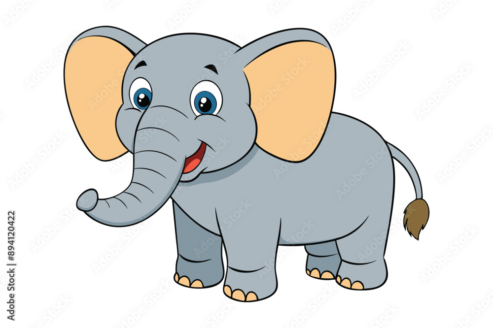 Fototapeta premium cartoon elephant cartoon
