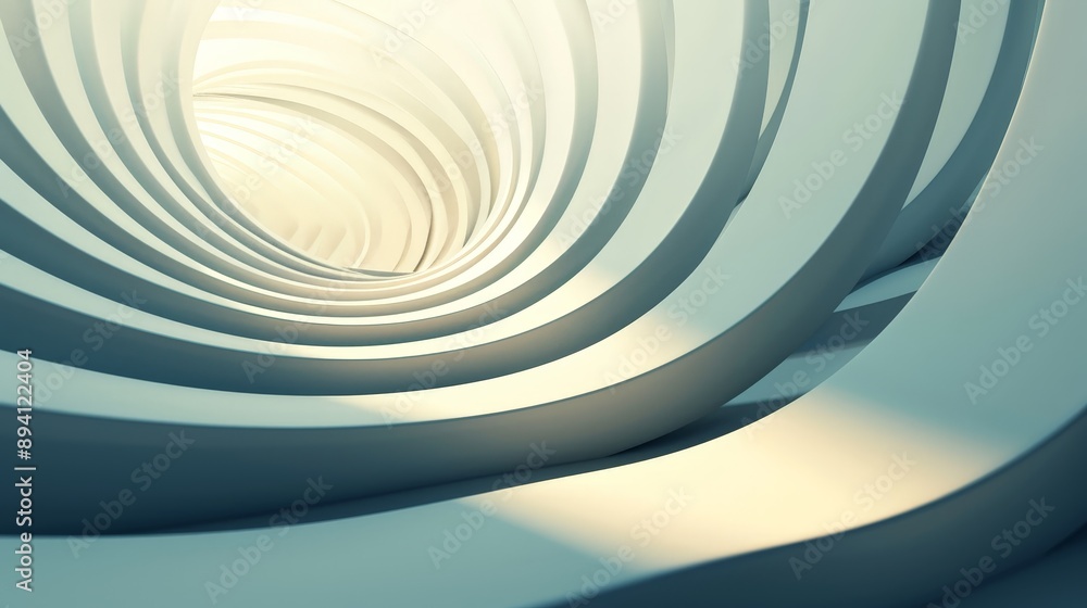 Fluid 3D Elegance: Abstract Curves with Gradient Lights and Shadows, Perfect for Copy Space and Depth of Field Use Fluid 3D Elegance: Abstract Curves with Gradient Lights and Shadows, Perfect for Copy Space and Depth of Field Use