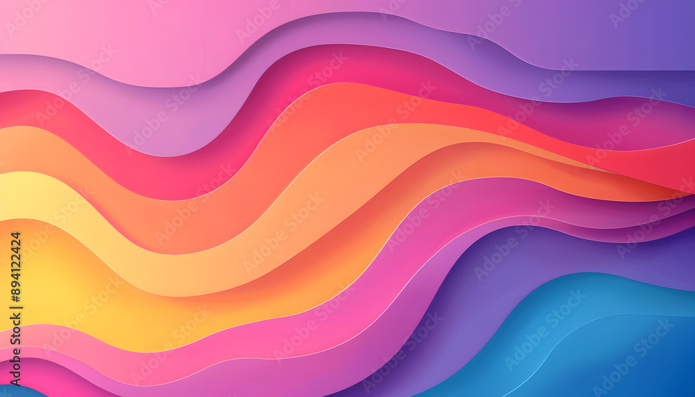 Obraz premium Colorful wallpaper with smooth color transitions