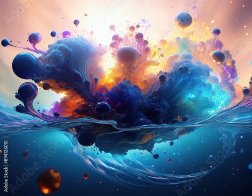 Elegant Abstract Smoke Art: Organic Shapes and Mysterious Trails
