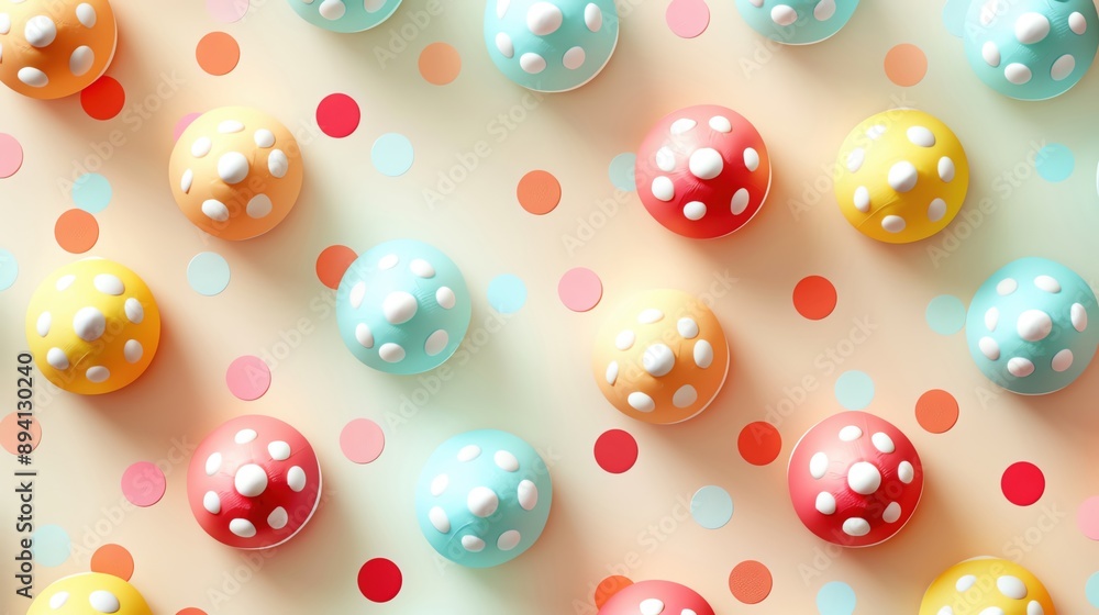 Cute pastel polka dots background with lots of room for text, more clarity with clear light and sharp focus, high detailed Cute pastel polka dots background with lots of room for text, more clarity with clear light and sharp focus, high detailed