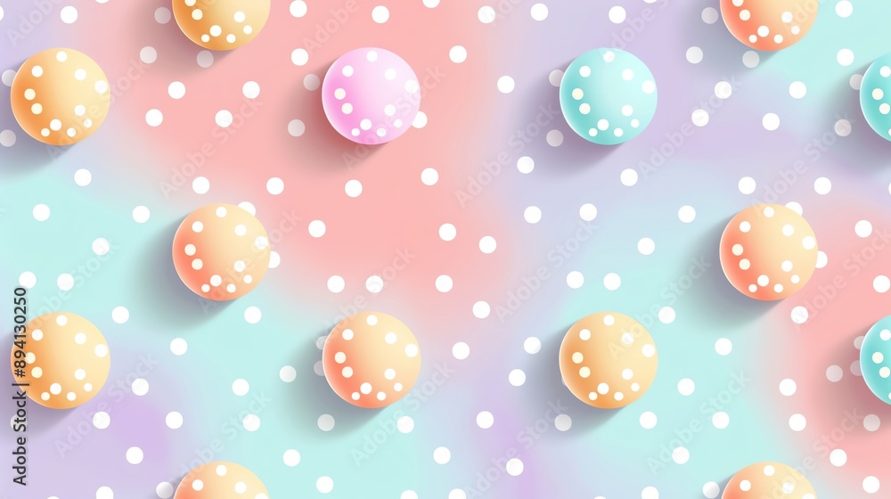 Cute pastel polka dots background with lots of room for text, more clarity with clear light and sharp focus, high detailed Cute pastel polka dots background with lots of room for text, more clarity with clear light and sharp focus, high detailed
