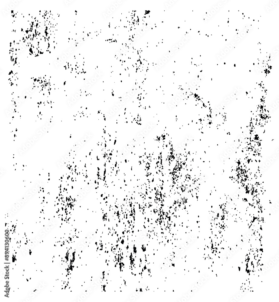 Monochrome illustration of worn and uneven texture. Monochrome illustration of worn and uneven texture.