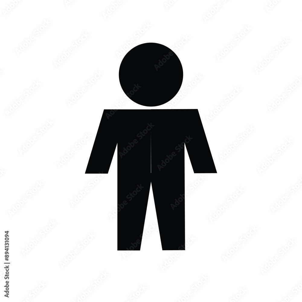 3d man with a sign icon design template 3d man with a sign icon design template