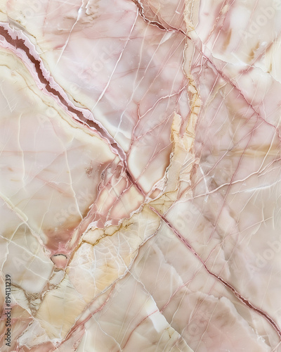 Soft Elegance: Rosa Portugués Marble Close-Up - Pink Hues, Delicate Veins, High Resolution - Ideal for Warm Designs photo