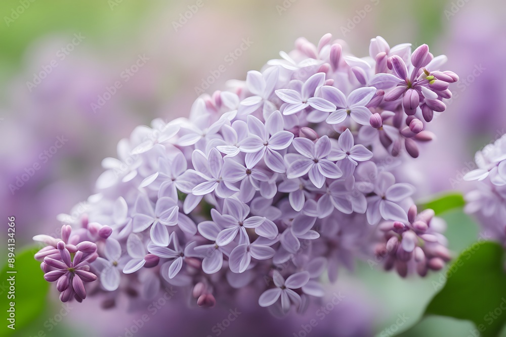 Common lilac flower bokeh background, AI Generated Common lilac flower bokeh background, AI Generated