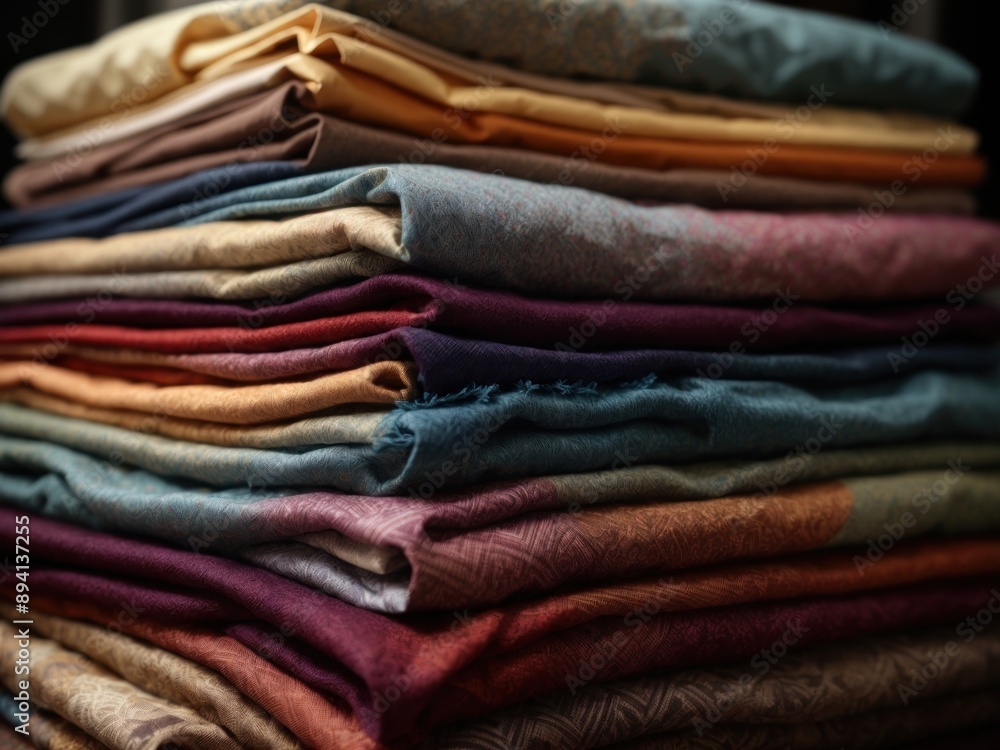 Fabric texture close up Fabric swatches in different color Fabric texture close up Fabric swatches in different color