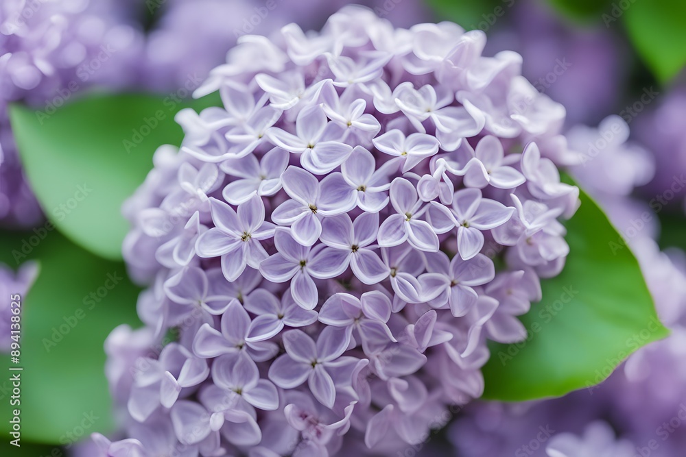 Common lilac flower bokeh background, AI Generated Common lilac flower bokeh background, AI Generated