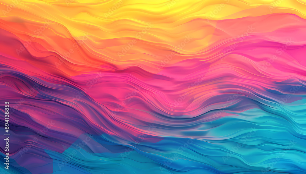 Obraz premium Colorful wallpaper with smooth color transitions