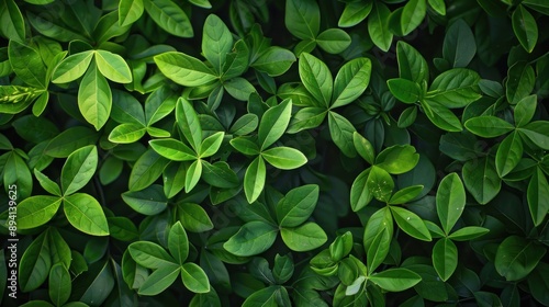Wallpaper Mural Closeup of Lush Green Leaves Torontodigital.ca