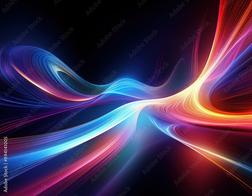 Mesmerizing Neon Waves A Captivating Abstract Art Design Mesmerizing Neon Waves A Captivating Abstract Art Design
