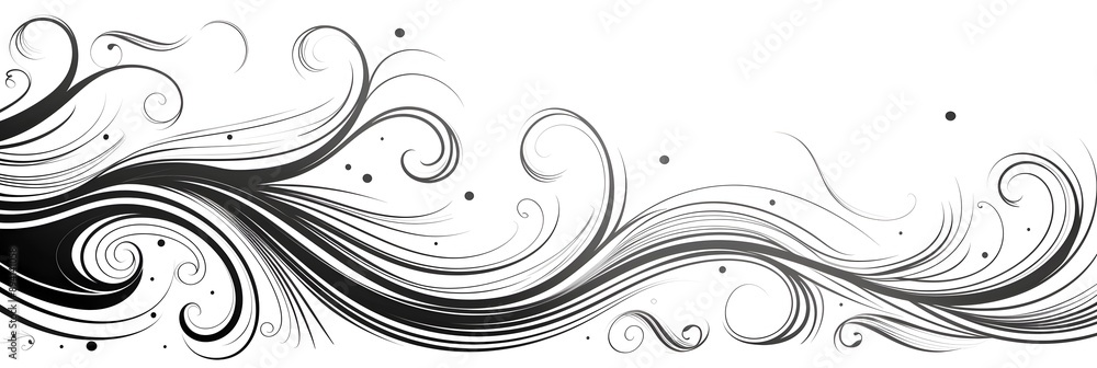 Elegant Monochrome Doodle Swirl Graphic Design Elegant Monochrome Doodle Swirl Graphic Design