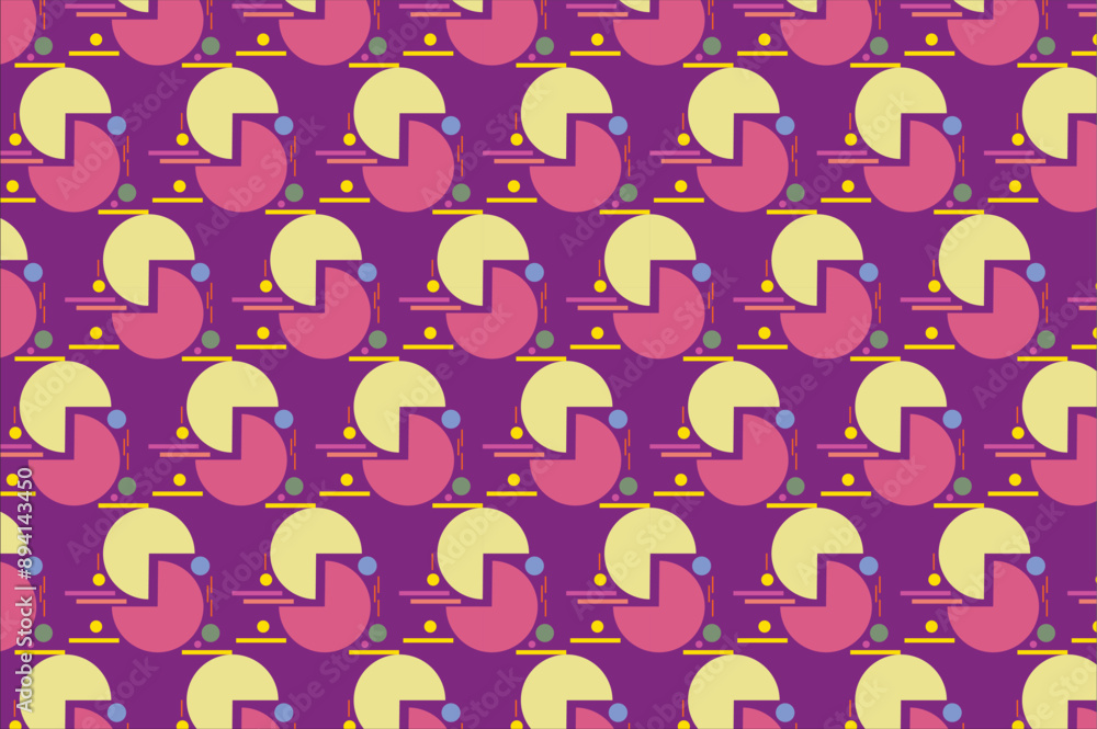 ROUND RETRO COLOR SEAMLESS PATTERN BACKGROUND ROUND RETRO COLOR SEAMLESS PATTERN BACKGROUND
