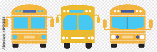 Bus icon set. bus vector icon. EPS 10