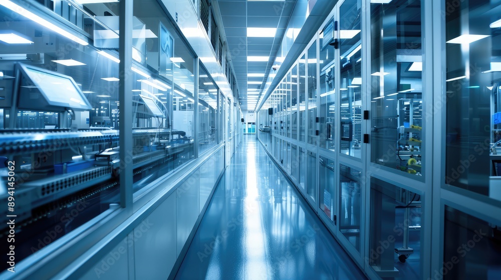 Modern Industrial Facility with High-Tech Equipment Modern Industrial Facility with High-Tech Equipment