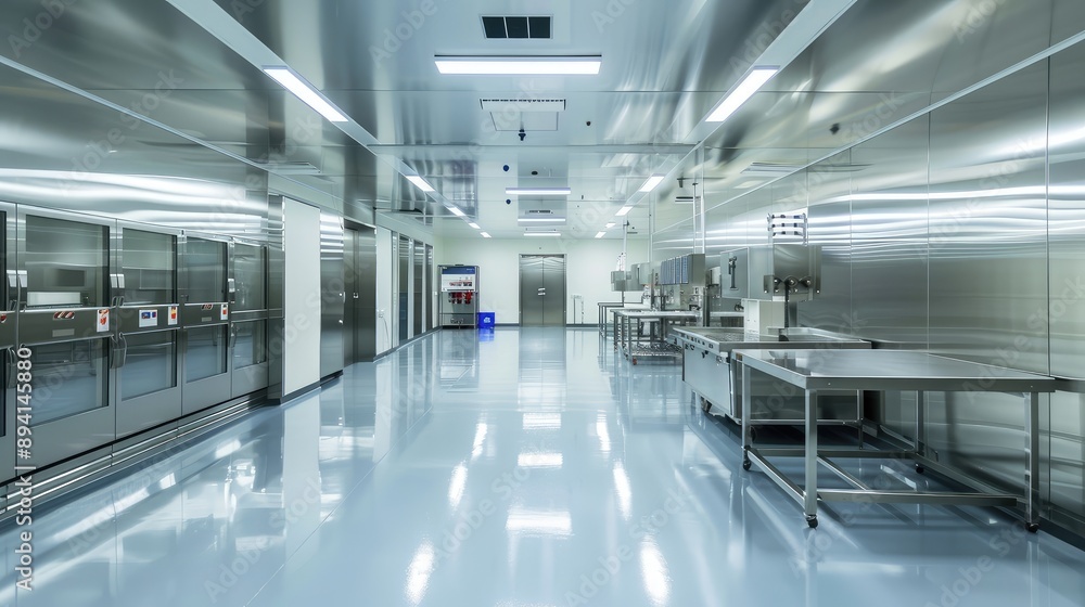 Pristine Sterile Laboratory with Modern Equipment Pristine Sterile Laboratory with Modern Equipment