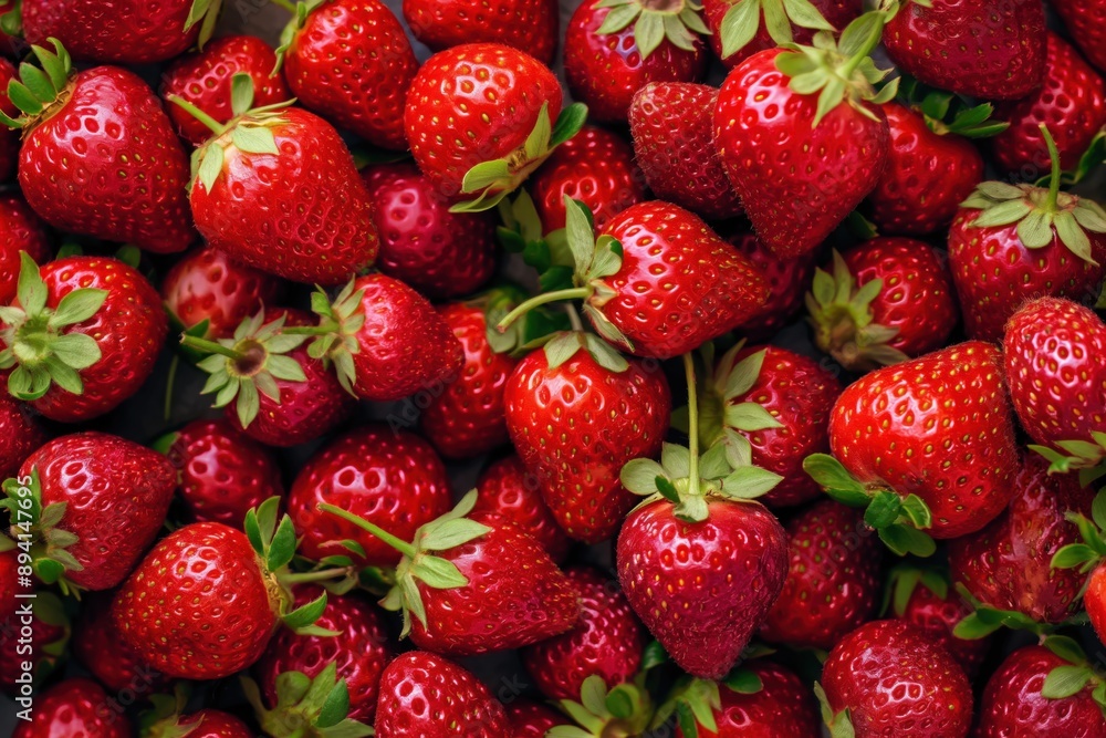 straberries are on the table squeezely,top view straberries are on the table squeezely,top view
