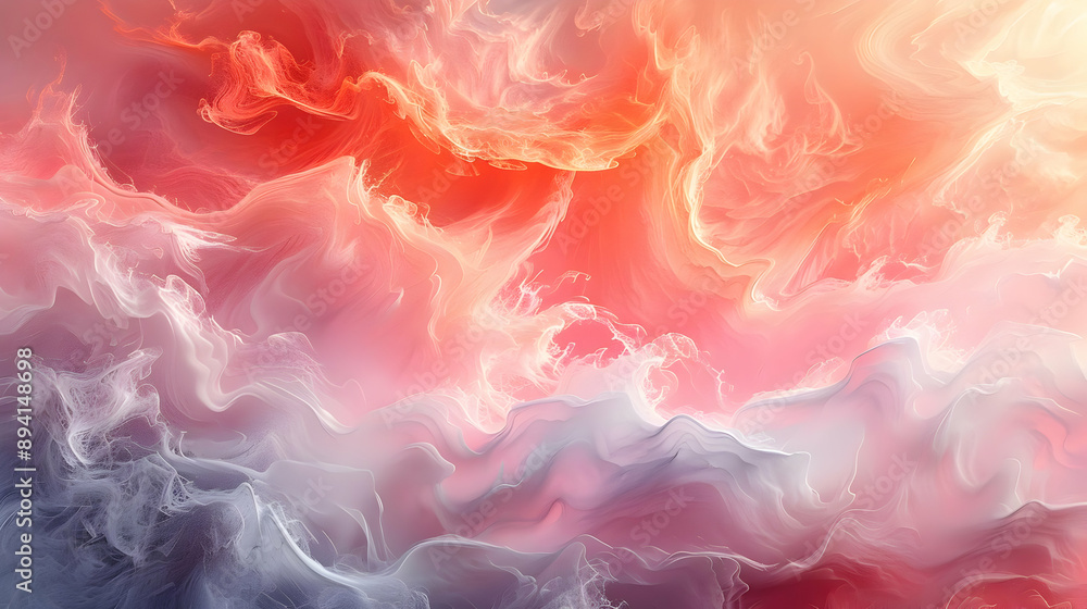 Abstract Pink and White Swirls Abstract Pink and White Swirls