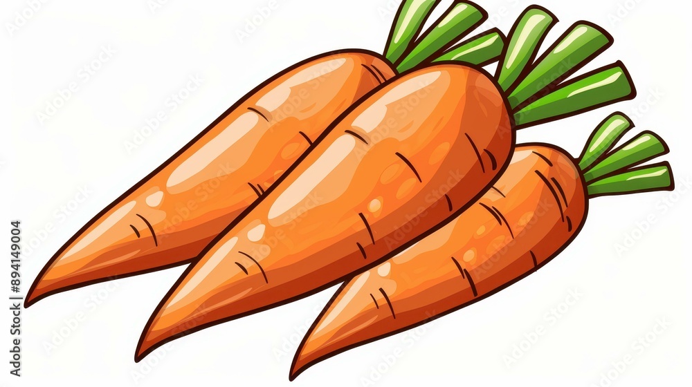 Celebrate Easter with a vibrant icon featuring delightful carrots, perfect for adding a festive touch to your designs