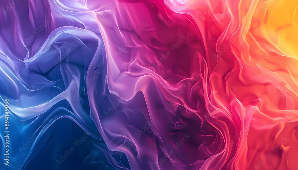 Fototapeta premium Colorful wallpaper with smooth color transitions