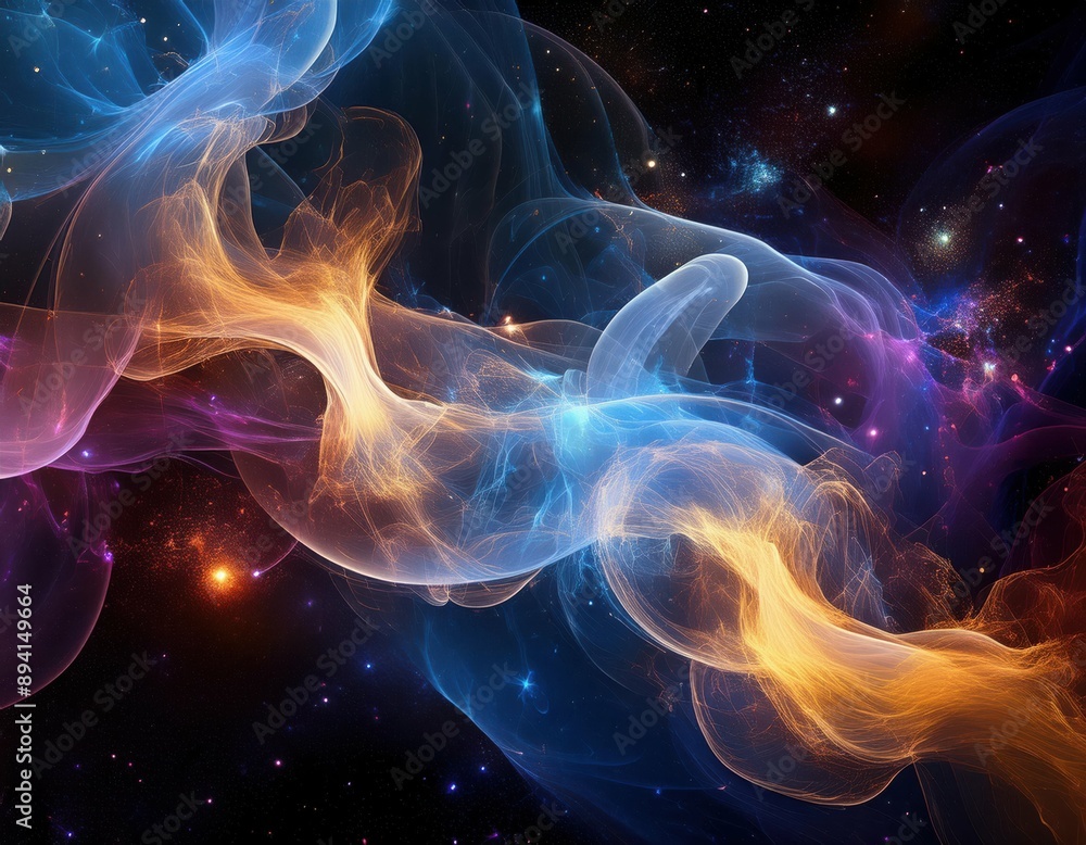 Elegant Abstract Smoke Art: Organic Shapes and Mysterious Trails Elegant Abstract Smoke Art: Organic Shapes and Mysterious Trails
