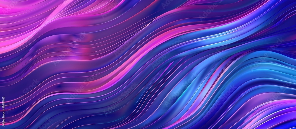 Abstract Wavy Lines in Purple and Blue Colors Abstract Wavy Lines in Purple and Blue Colors