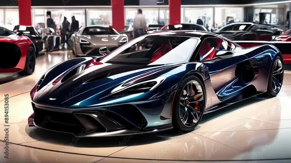 Animation amazing supercar dealership Animation amazing supercar dealership