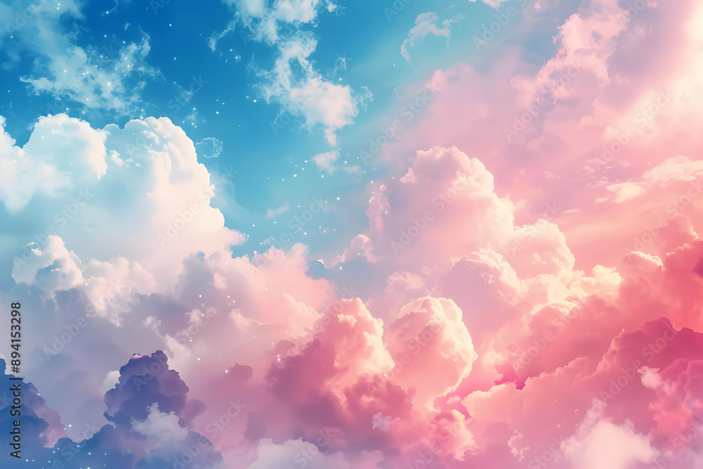 Pink & Blue Dreamy Sky Pink & Blue Dreamy Sky