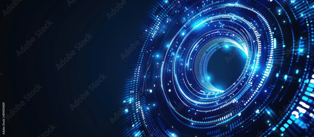 Abstract Blue Digital Technology Background Abstract Blue Digital Technology Background