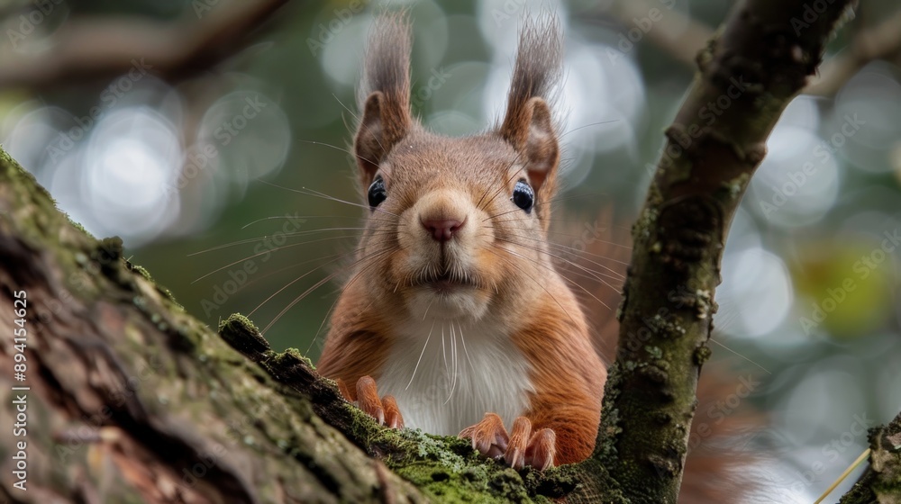 Red Squirrel Looking at the Camera Red Squirrel Looking at the Camera