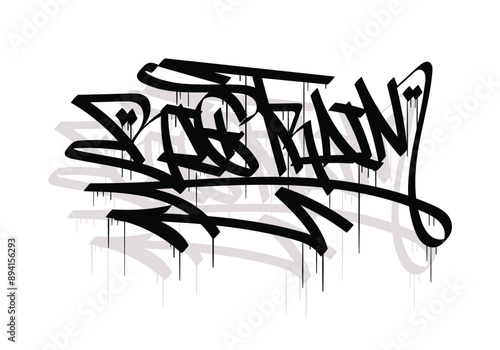 BIG TRAIN graffiti tag style design