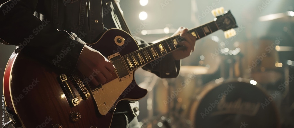 Fototapeta premium Guitarist on Stage