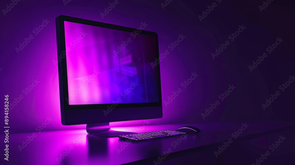 A World of Possibilities: Glowing Monitor Beckons A World of Possibilities: Glowing Monitor Beckons