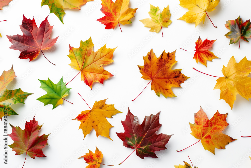 Fototapeta premium fall set of leaves