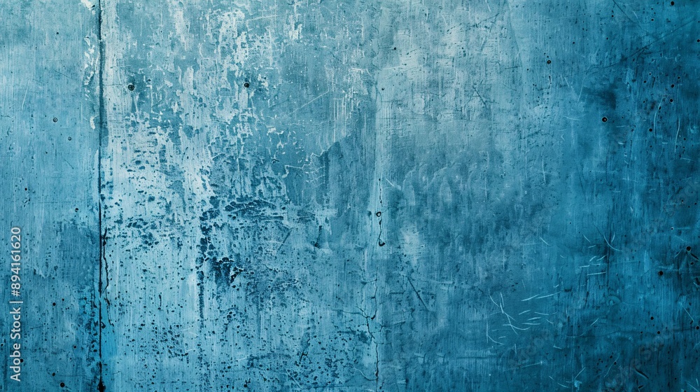 Obraz premium Textured Blue Metal Background