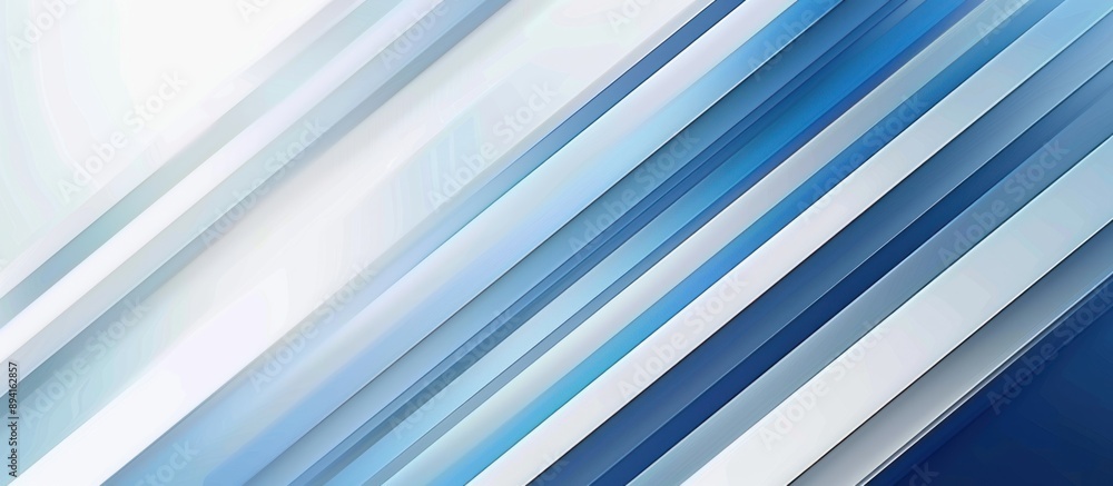 Fototapeta premium Abstract Blue and White Diagonal Lines Pattern
