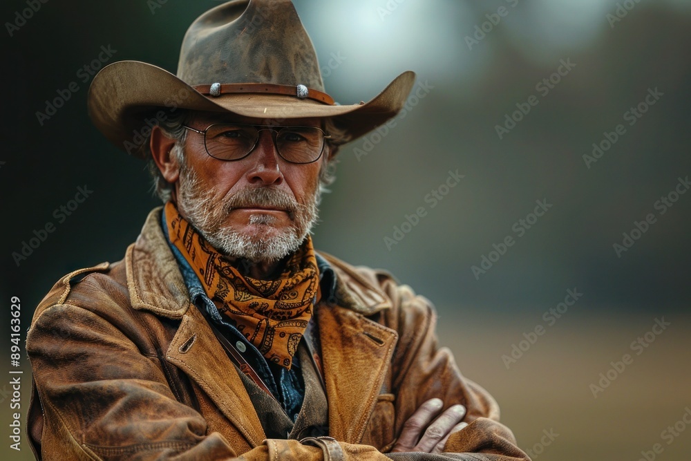 Fototapeta premium Cowboys: Symbols of Independence, Self-Reliance, and Adventure. Their Iconic Attire Embodies Practicality and Style.
