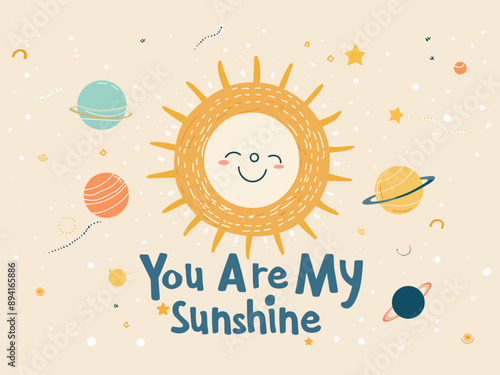 you are my sunshine illustration landscape digital art