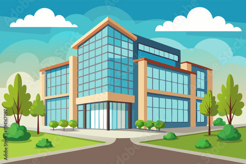 Oficina corporativa en empresa